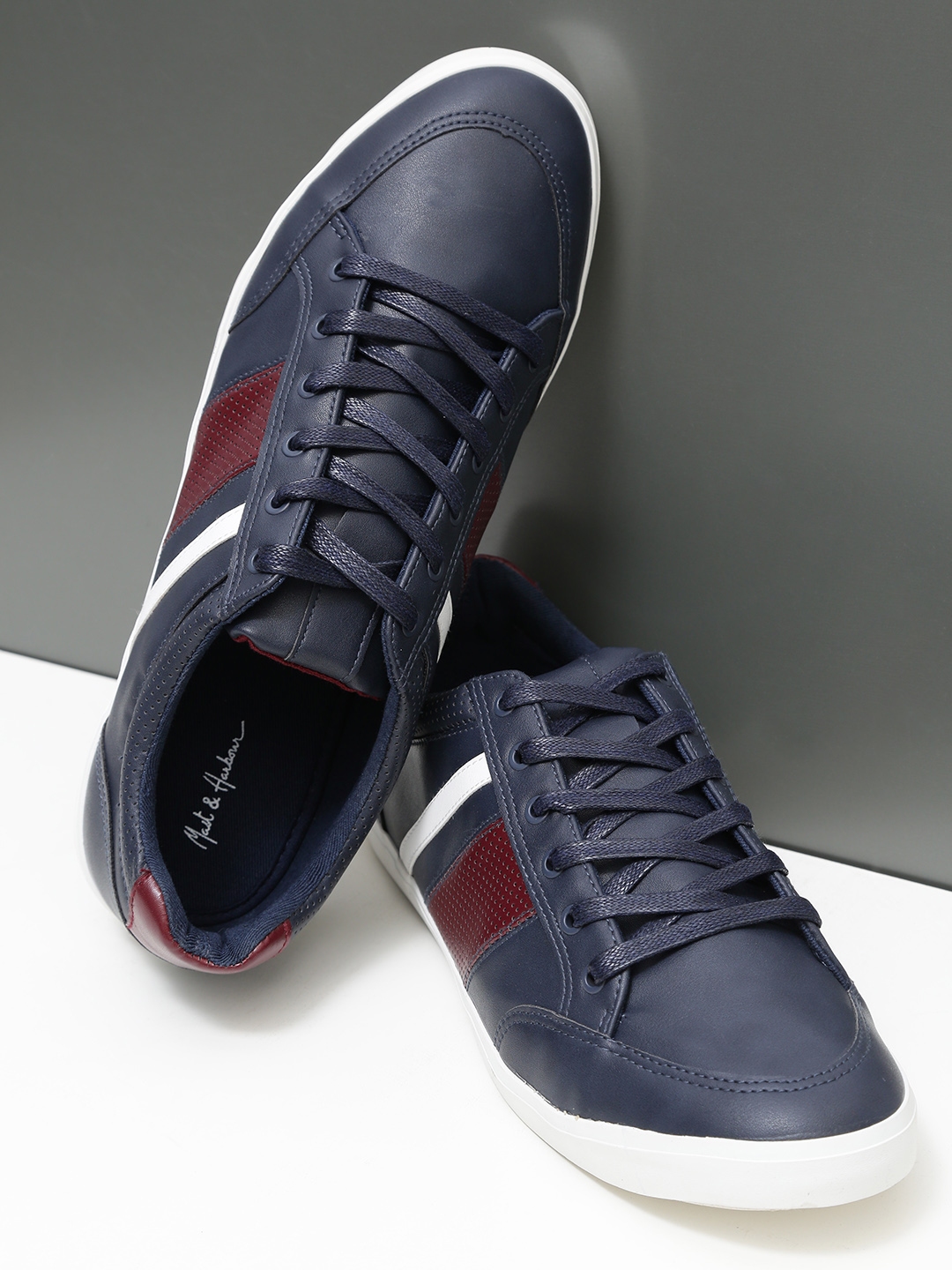 mast & harbour navy blue sneakers