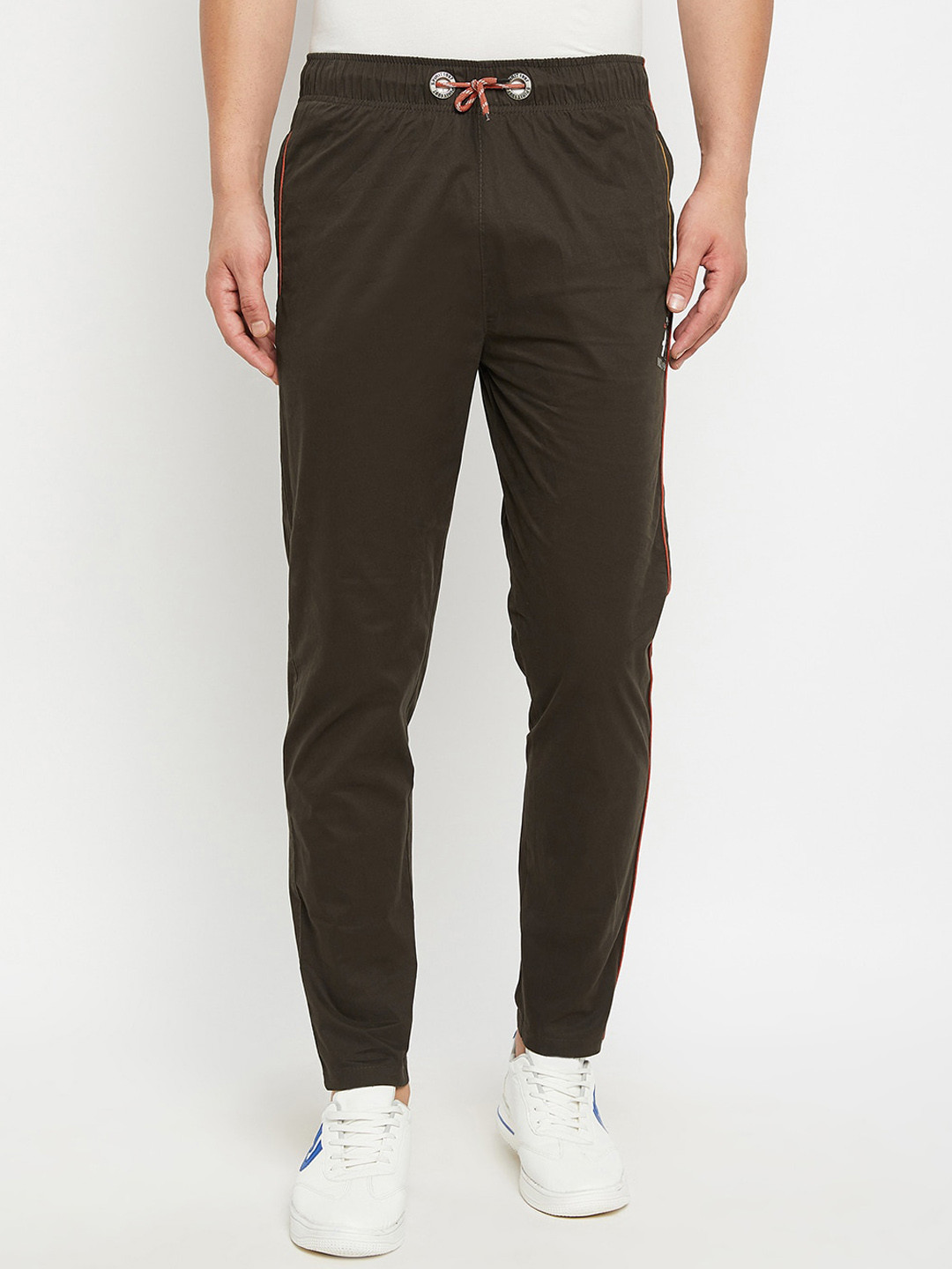 Spirit Men Regular Fit Mid-Rise Pure Cotton Track Pants