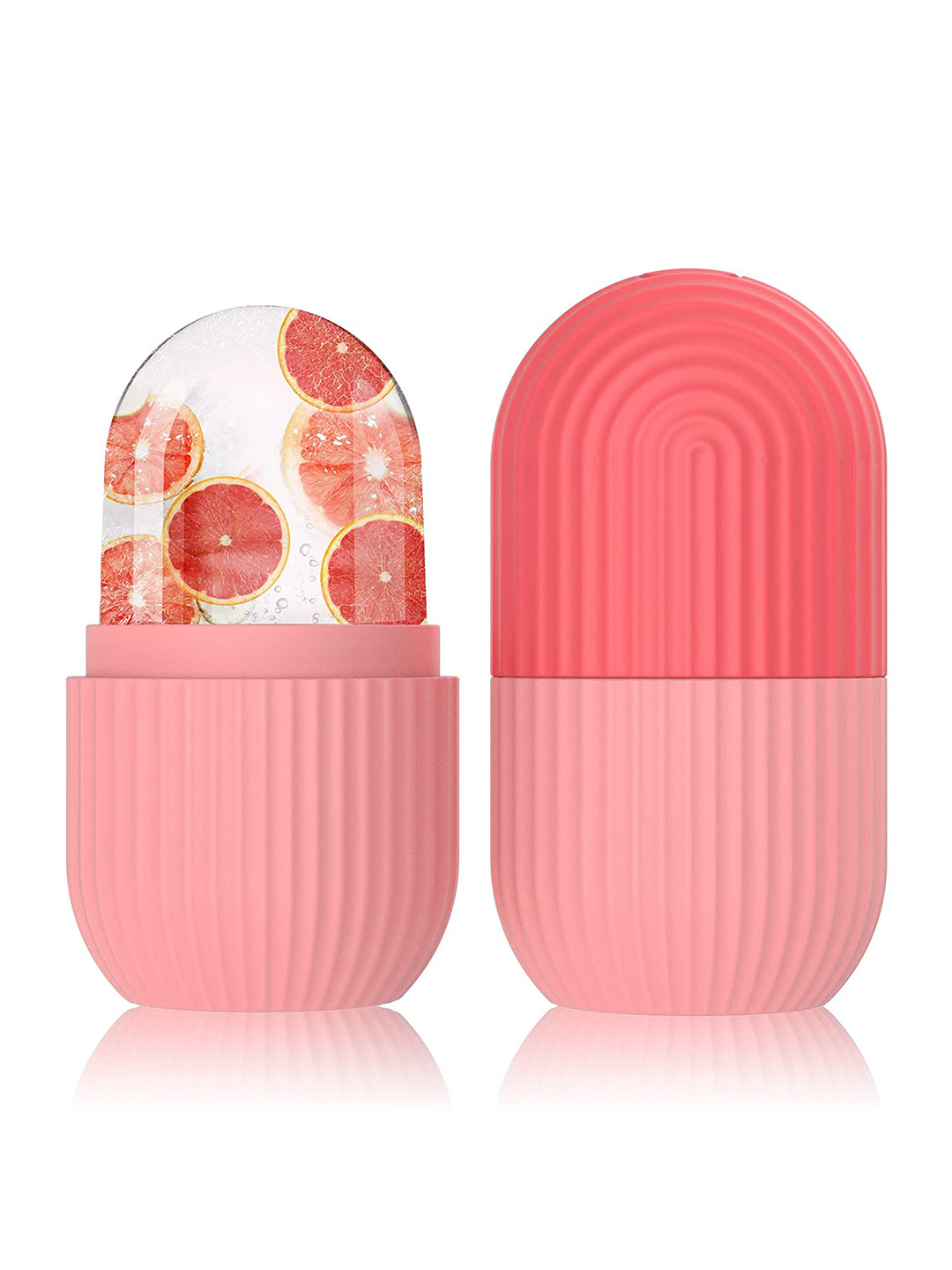 Getmecraft Pink Silicone Ice Mold Facial Roller For Face & Eye