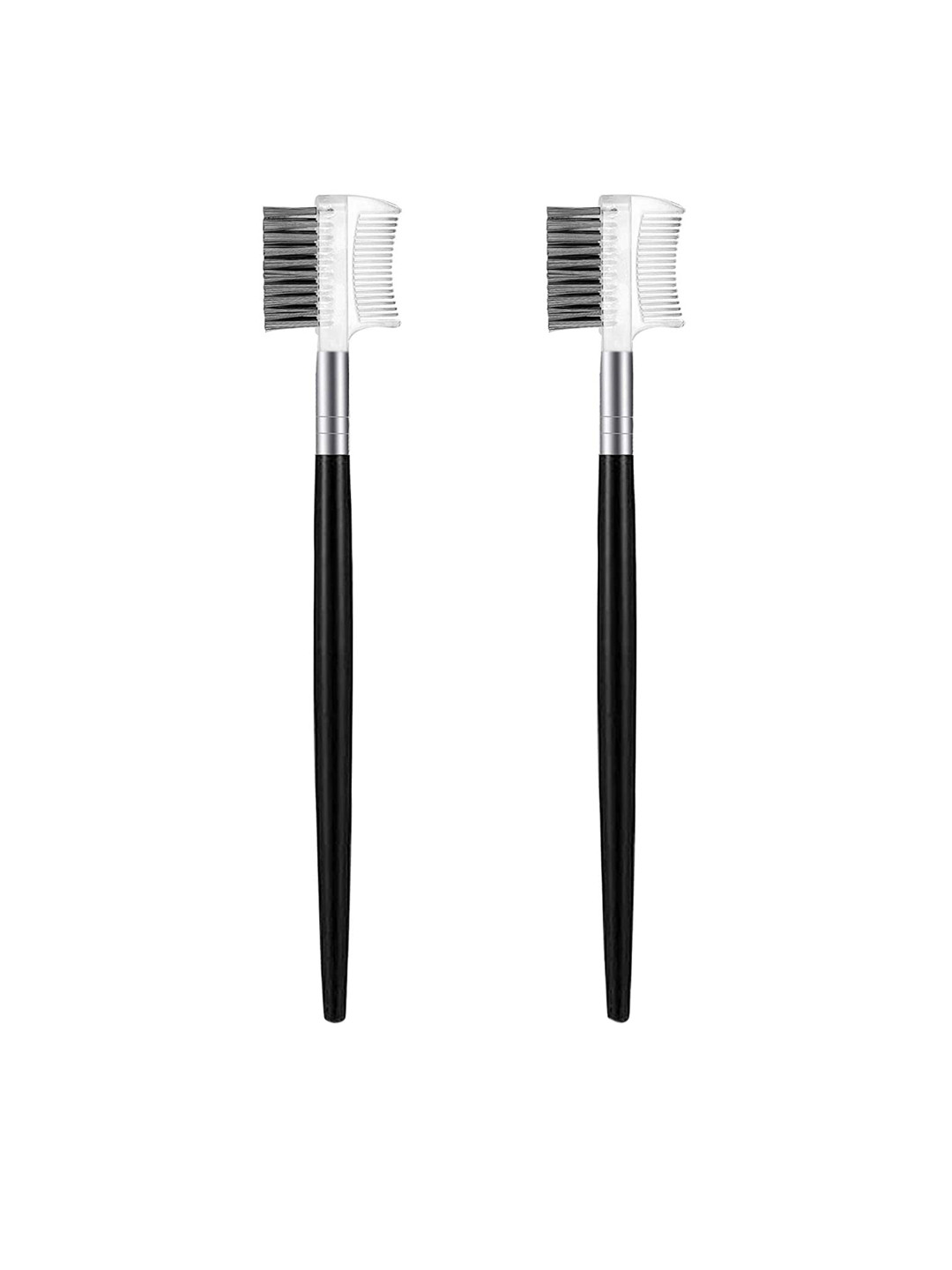 Getmecraft Set Of 2 Eyebrow Brush & Eyelash Comb - Black