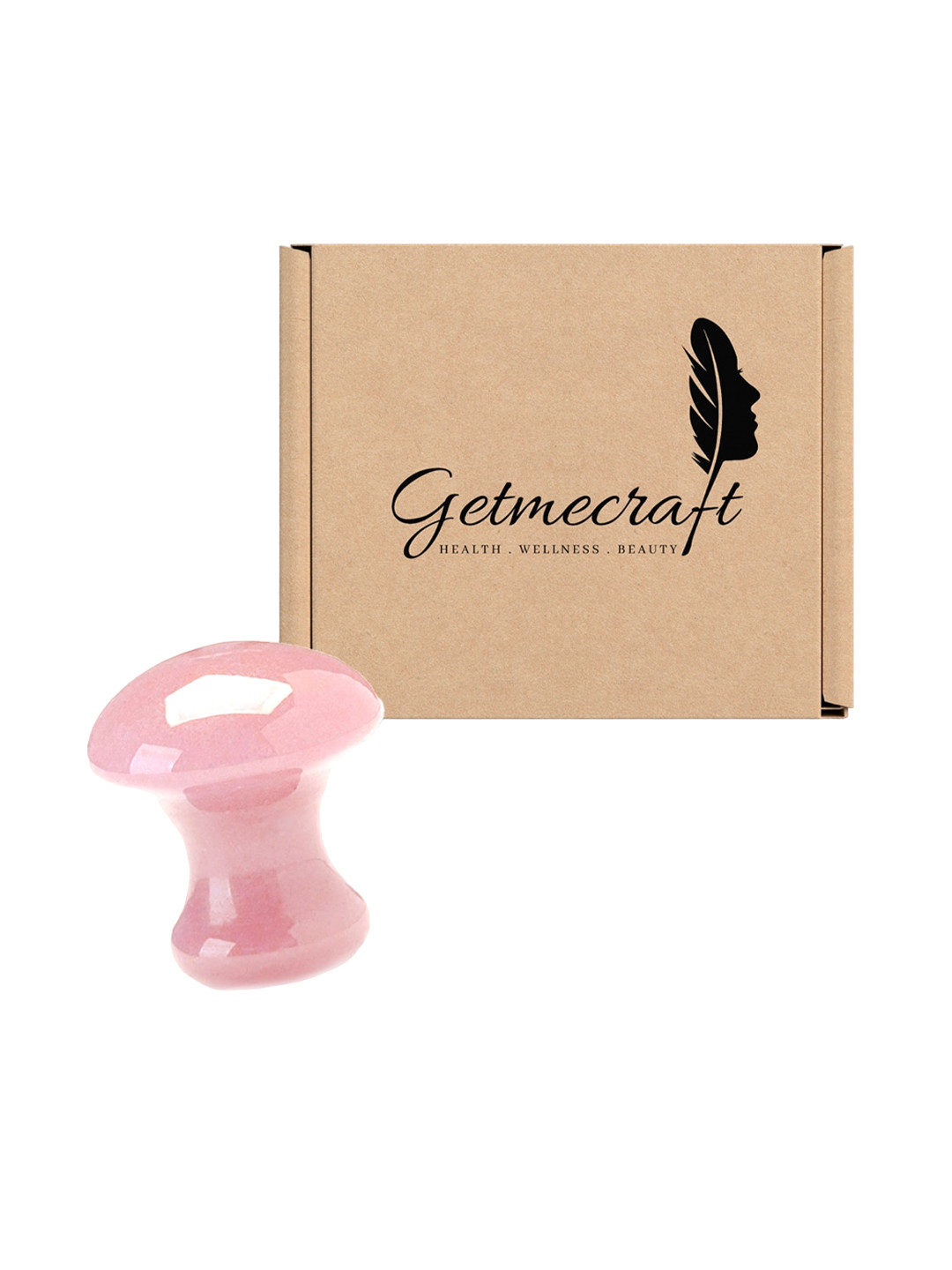 Getmecraft Rose Quartz Mushroom Gua Sha Tool