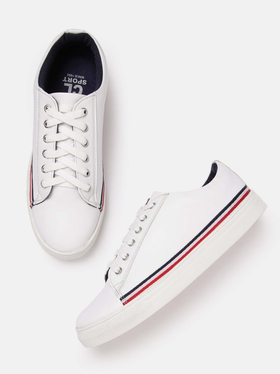 Carlton London sports Women Sneakers with Side Stripe Detail