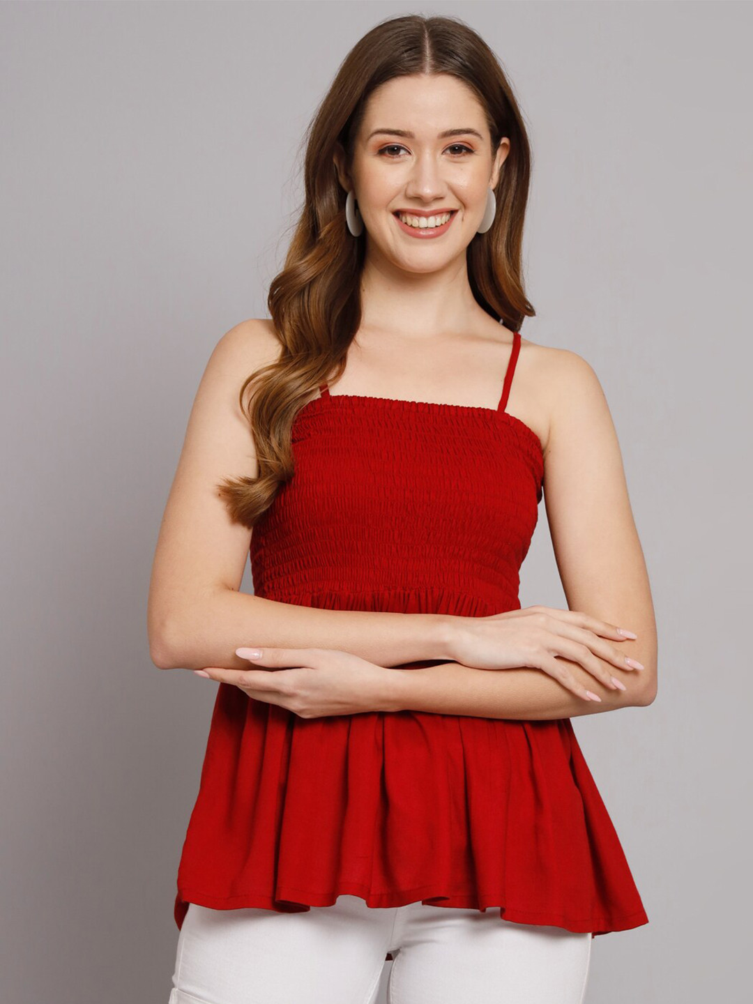 Vastralay Smocked Empire Top