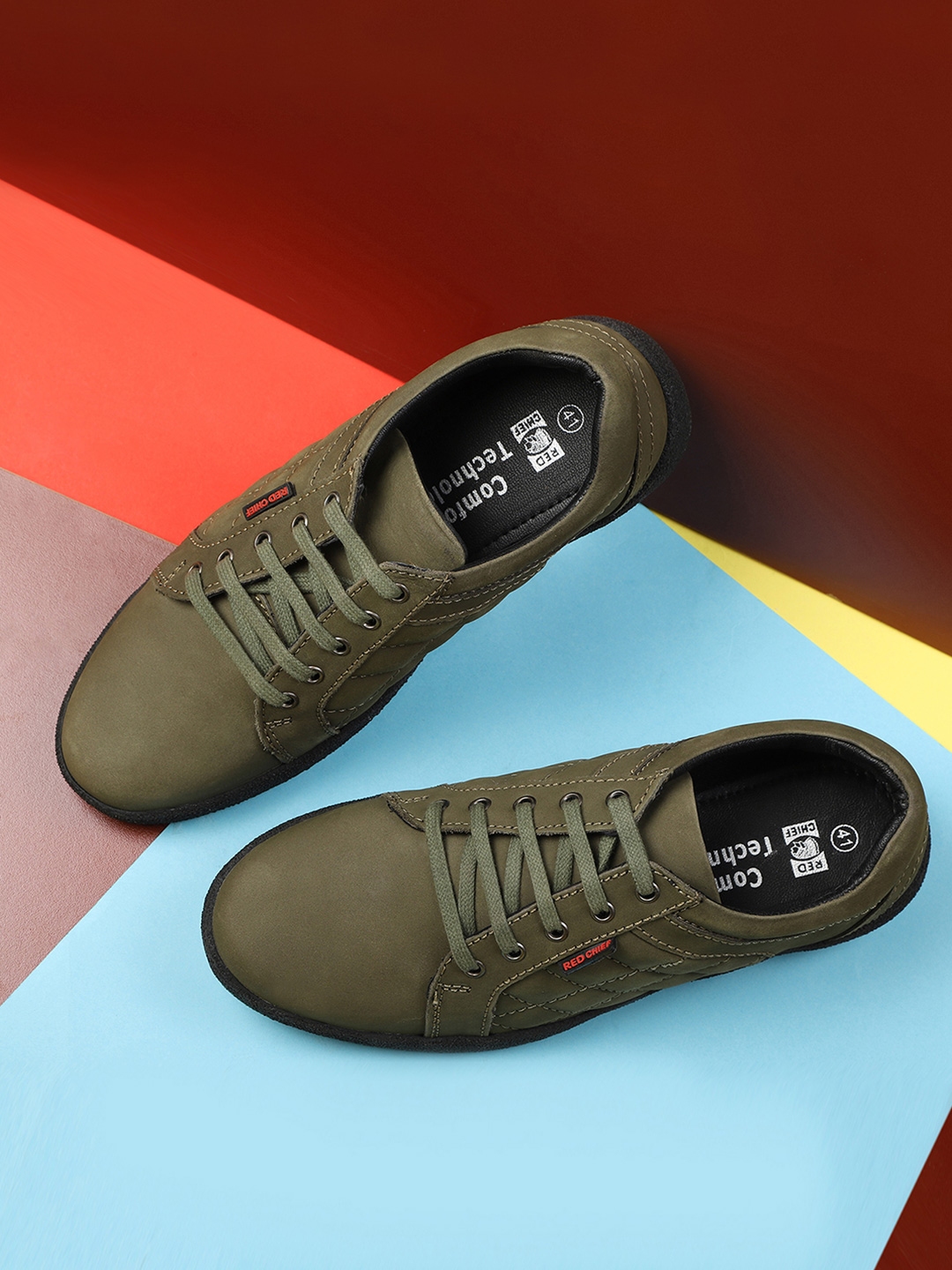 Red chief store green casual shoes