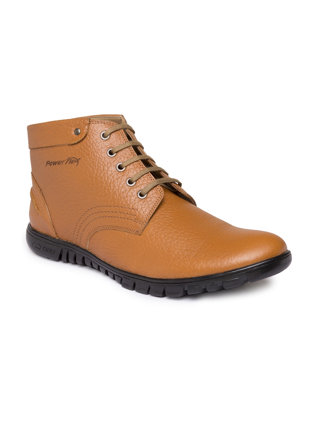 Buy Red Chief Men Tan Brown Solid Leather Mid Top Derbys Casual Shoes for Men 2243673 Myntra