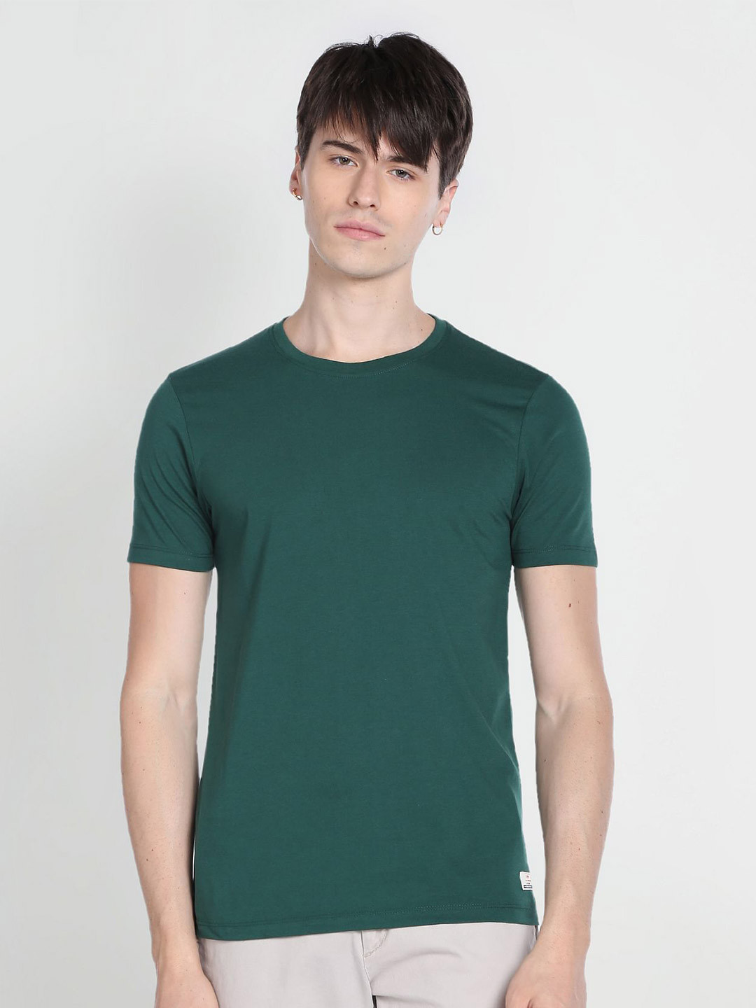 Flying Machine Round Neck Cotton T-shirt