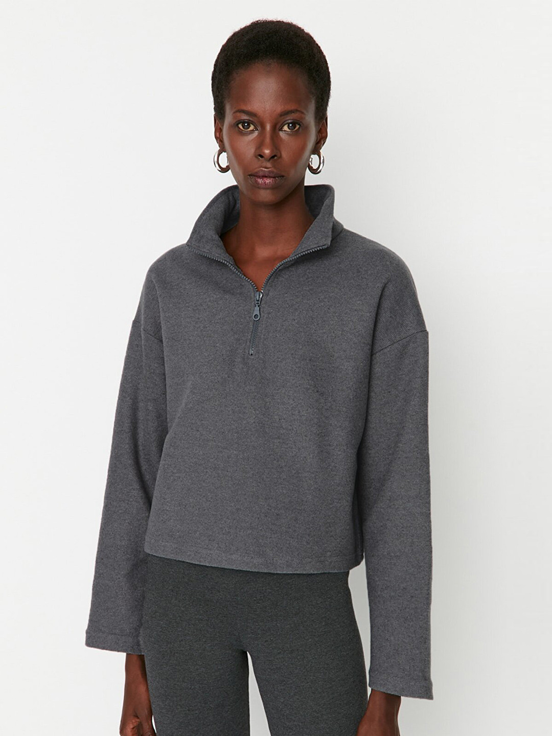 Trendyol Shirt Collar Long Sleeves Top