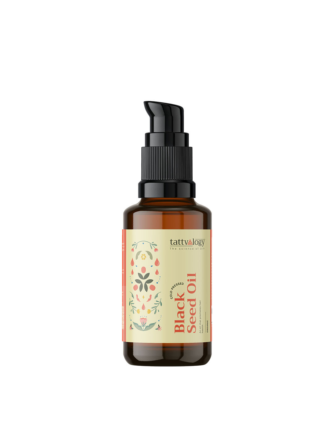 Tattvalogy Pure & Organic Cold-Pressed Black Seed Hair Oil - 15 ml
