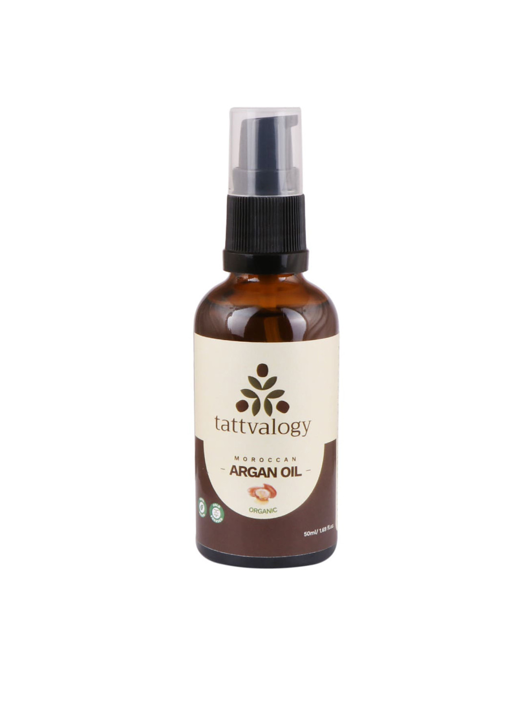 Tattvalogy Pure & Organic Cold-Pressed Moroccan Argan Hair Oil - 50 ml