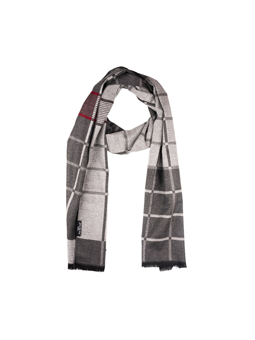 The Tie Hub Men Wool Checked Scarf
