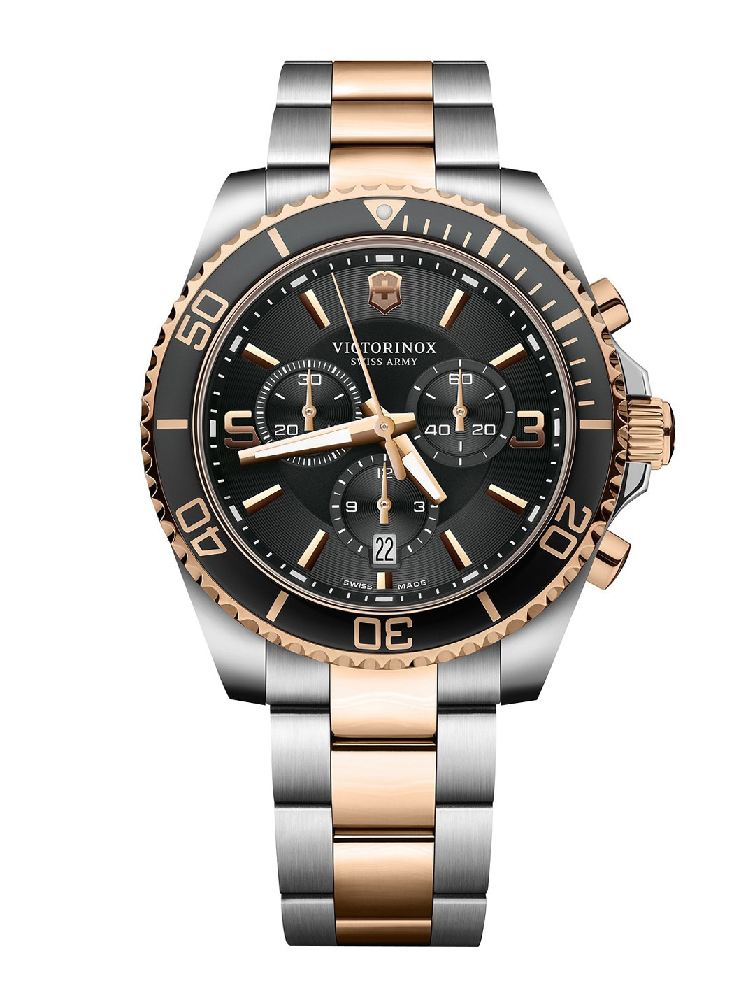 Victorinox Dial & Stainless Steel Straps Analogue Chronograph Watch 241952