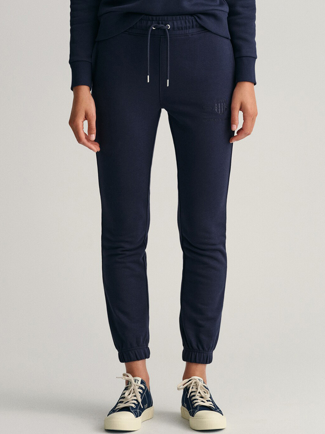 GANT Women Mid-Rise Cotton Joggers