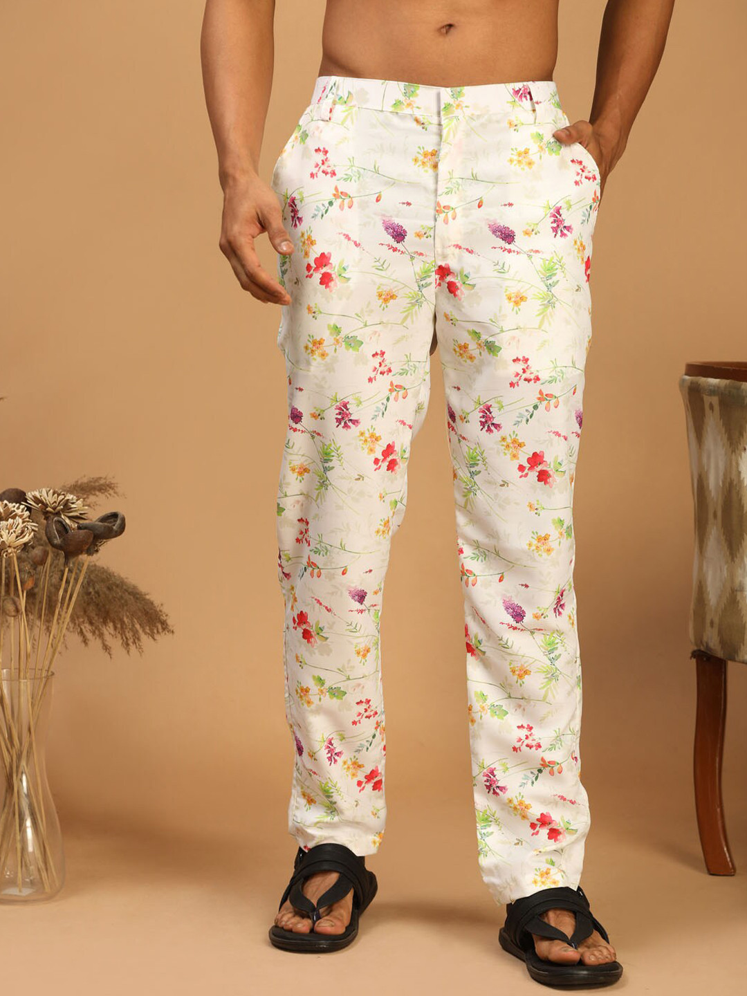 Vastramay Floral Muslin Pant Style Pyjamas