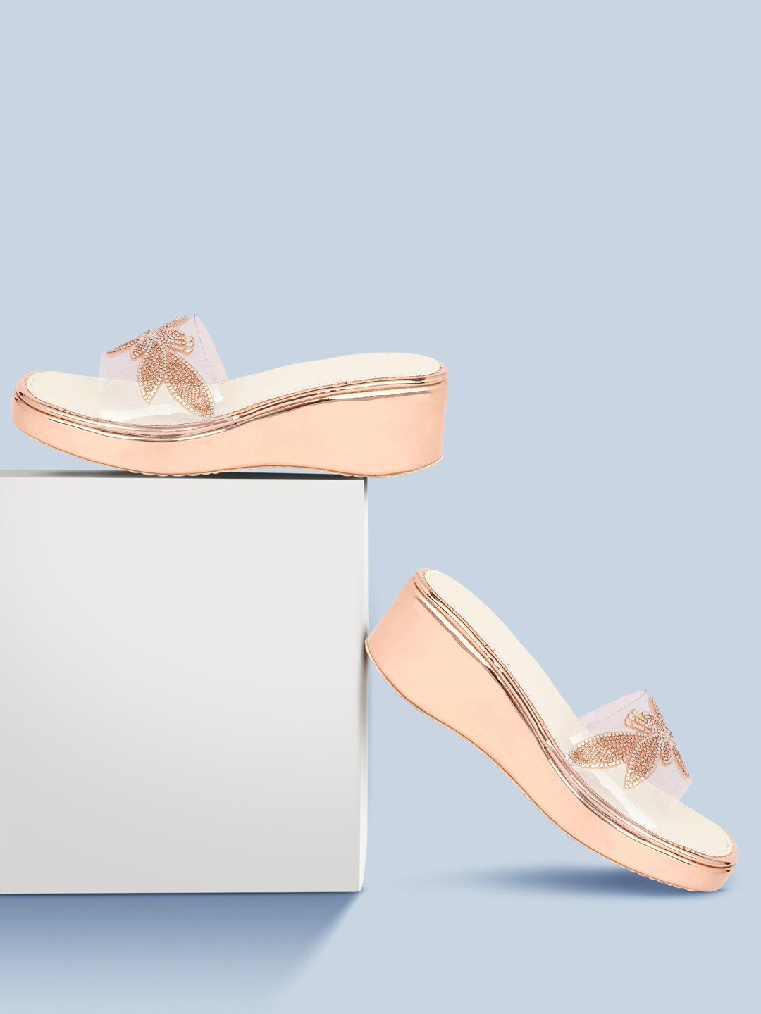 Action Embellished Wedge Heels