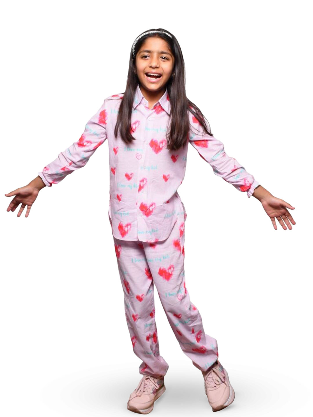 Little Musketeer Girls Printed Top with Trousers