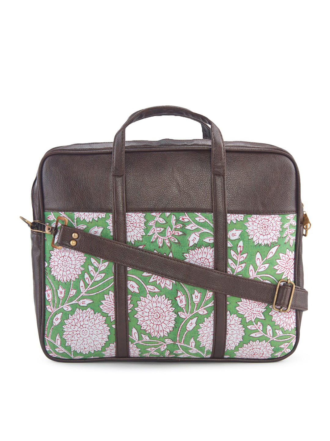 NEPRI Blocked Printed Laptop Bag