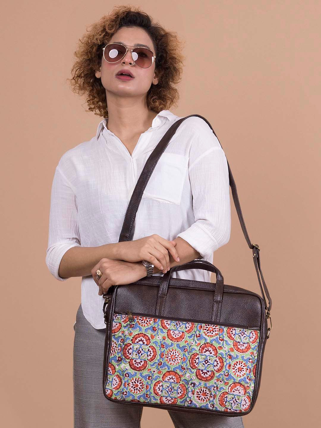 NEPRI Printed Laptop Bag