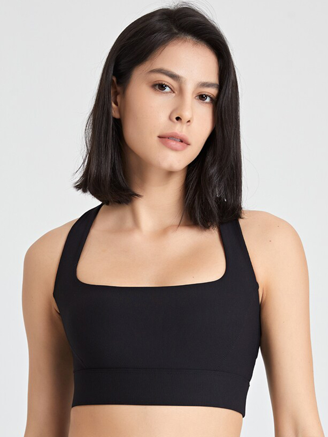 JC Collection Square Neck Tank Crop Top