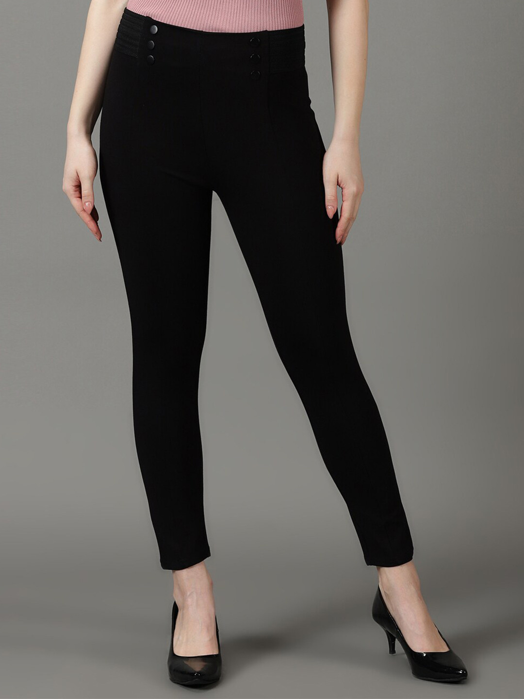 SHOWOFFFF Women Mid-Rise Slim Fit Jegging
