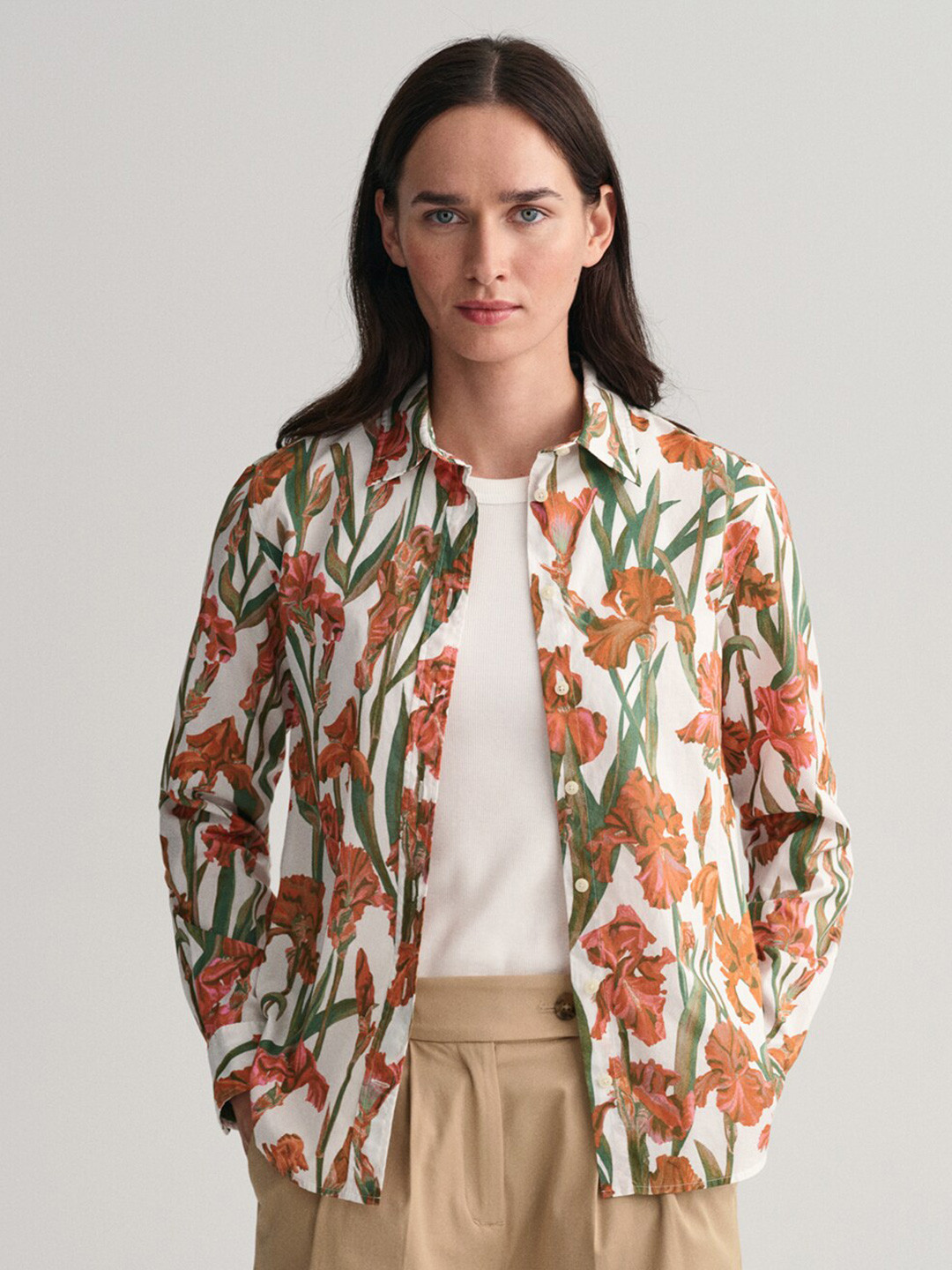GANT Floral Printed Cotton Casual Shirt
