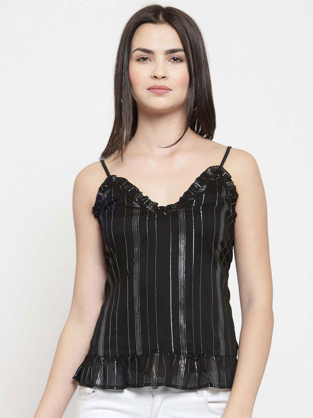 WESTCLO Striped Sleeveless Top