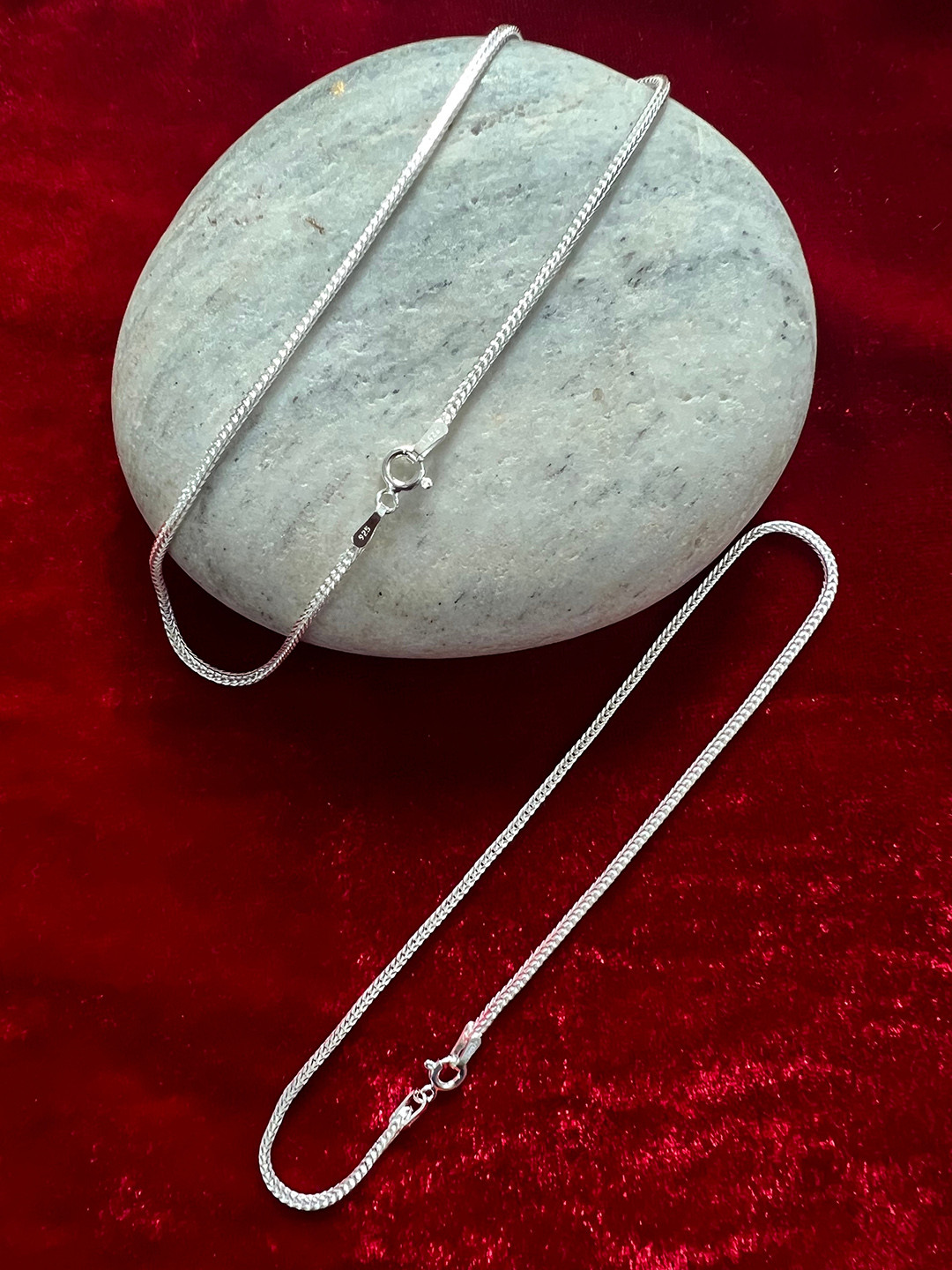 Arte Jewels Set Of 2 Sterling Silver Anklets