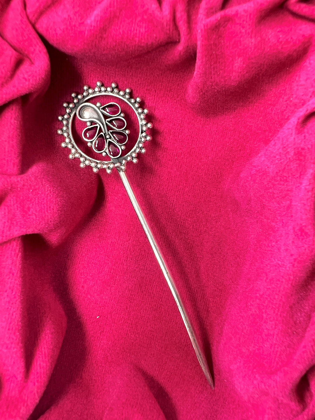 Arte Jewels Women Silver Hairstick