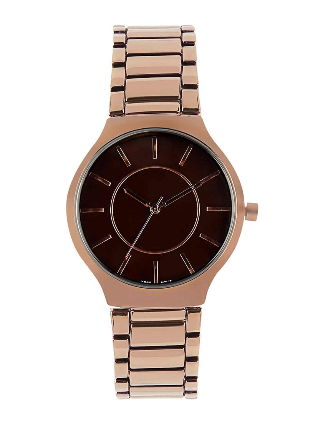 GIORDANO Women Round Dial & Bracelet Light Powered Analogue Watch- GZ-60044-33