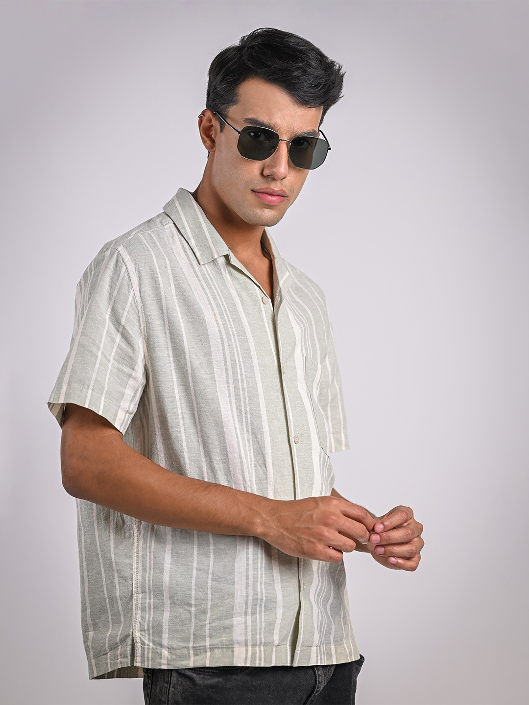 John Jacobs Men Sunglasses with Polarised and UV Protected Lens 136401