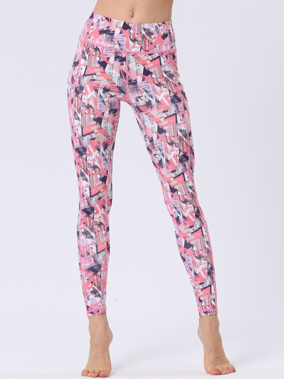 JC Collection Women Abstract Printed Training Or Gym Tights