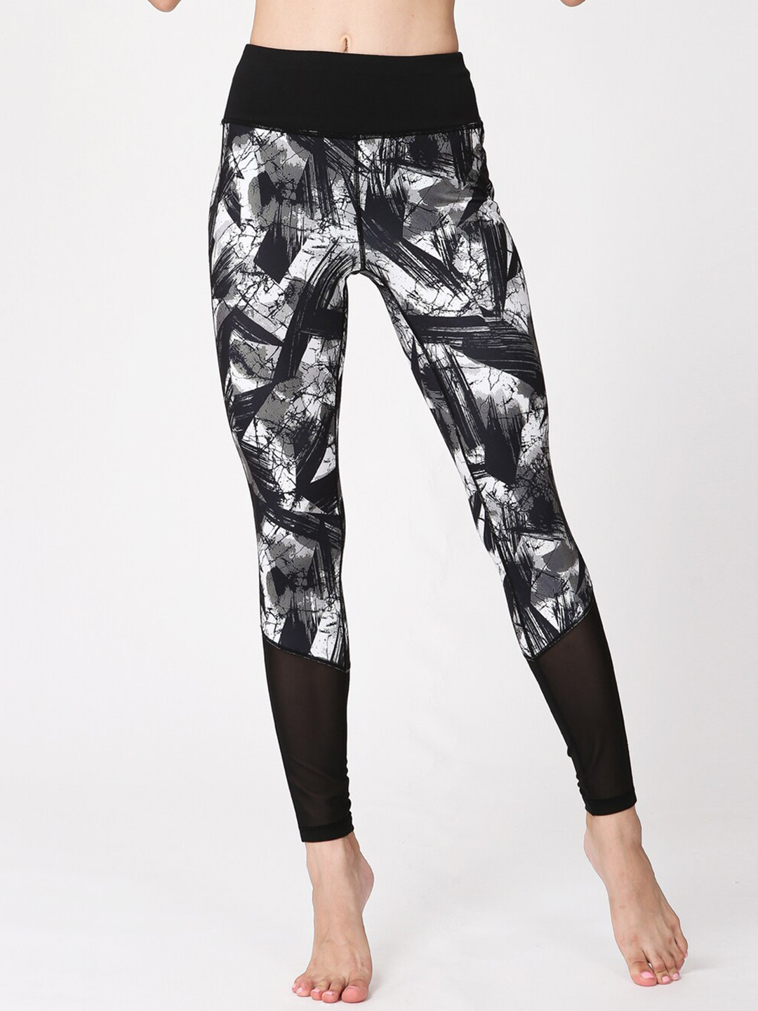 JC Collection Women Printed Rapid-Dry Technology Tights