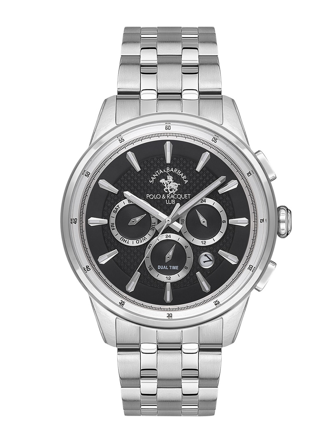 SANTA BARBARA POLO & RACQUET CLUB Men Stainless Steel Bracelet Style Watch SB.1.10385-1