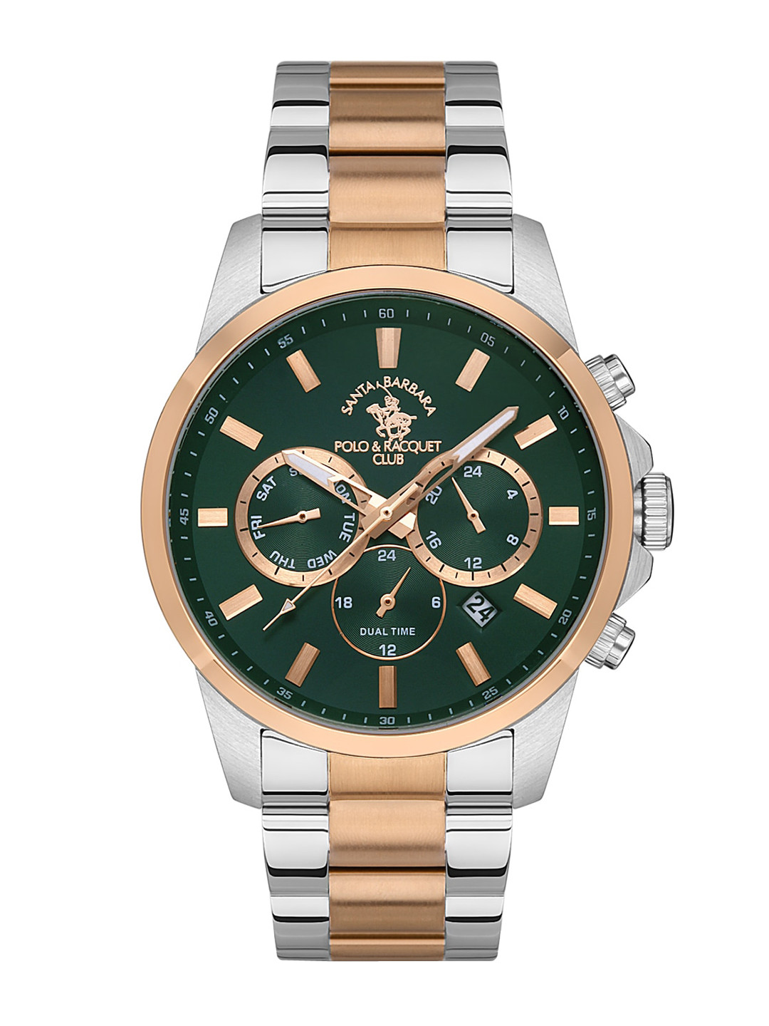 SANTA BARBARA POLO & RACQUET CLUB Men Bracelet Style Straps Watch SB.1.10401-3