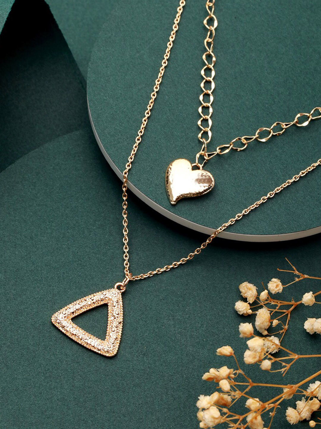 PRITA BY PRIYAASI Gold-Plated Dual-Layer Necklace