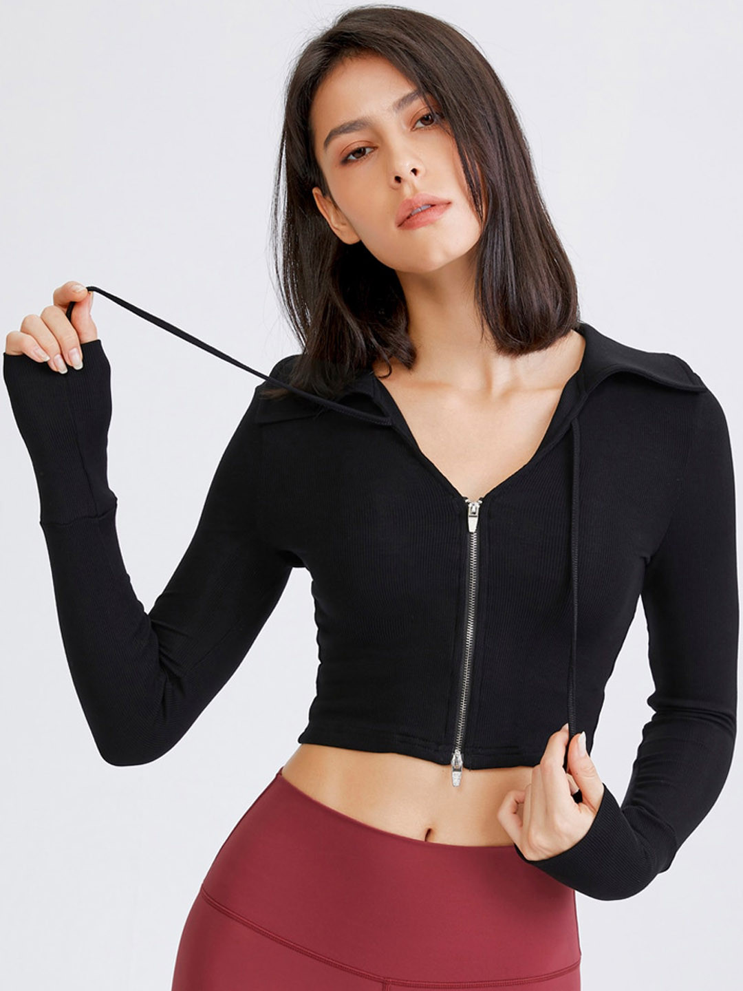 JC Collection Mock Collar Lightweight Dry-Fit Training or Gym Sporty Jacket