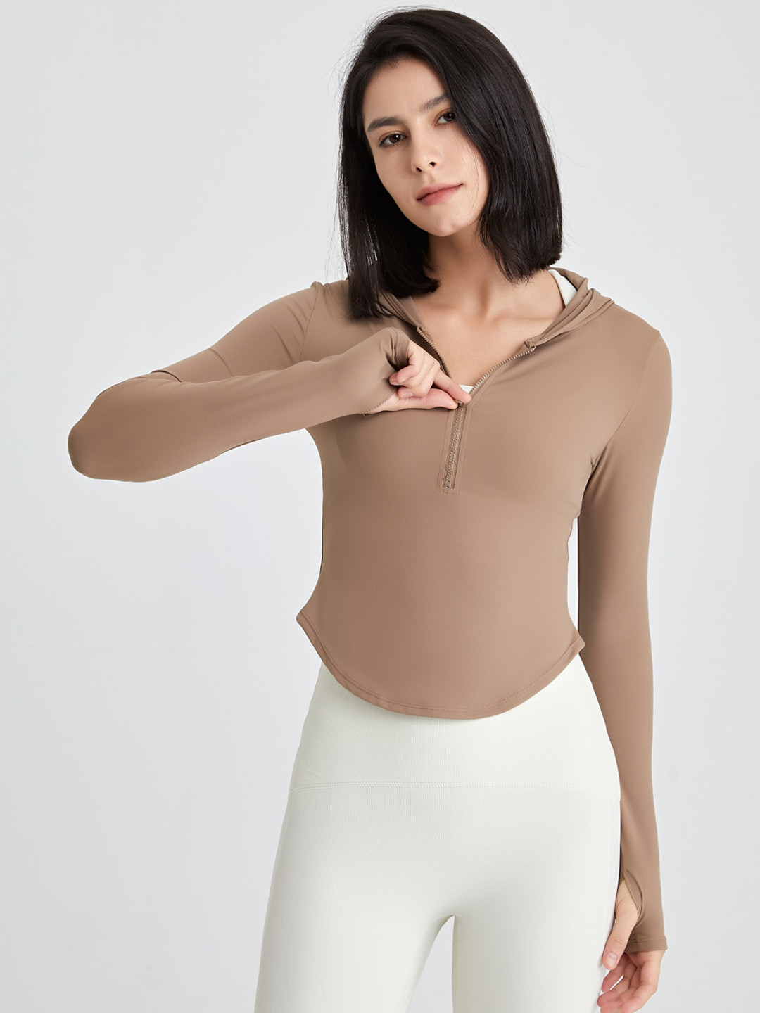 JC Collection Hooded Long Sleeve Tennis Slim Fit Tshirt