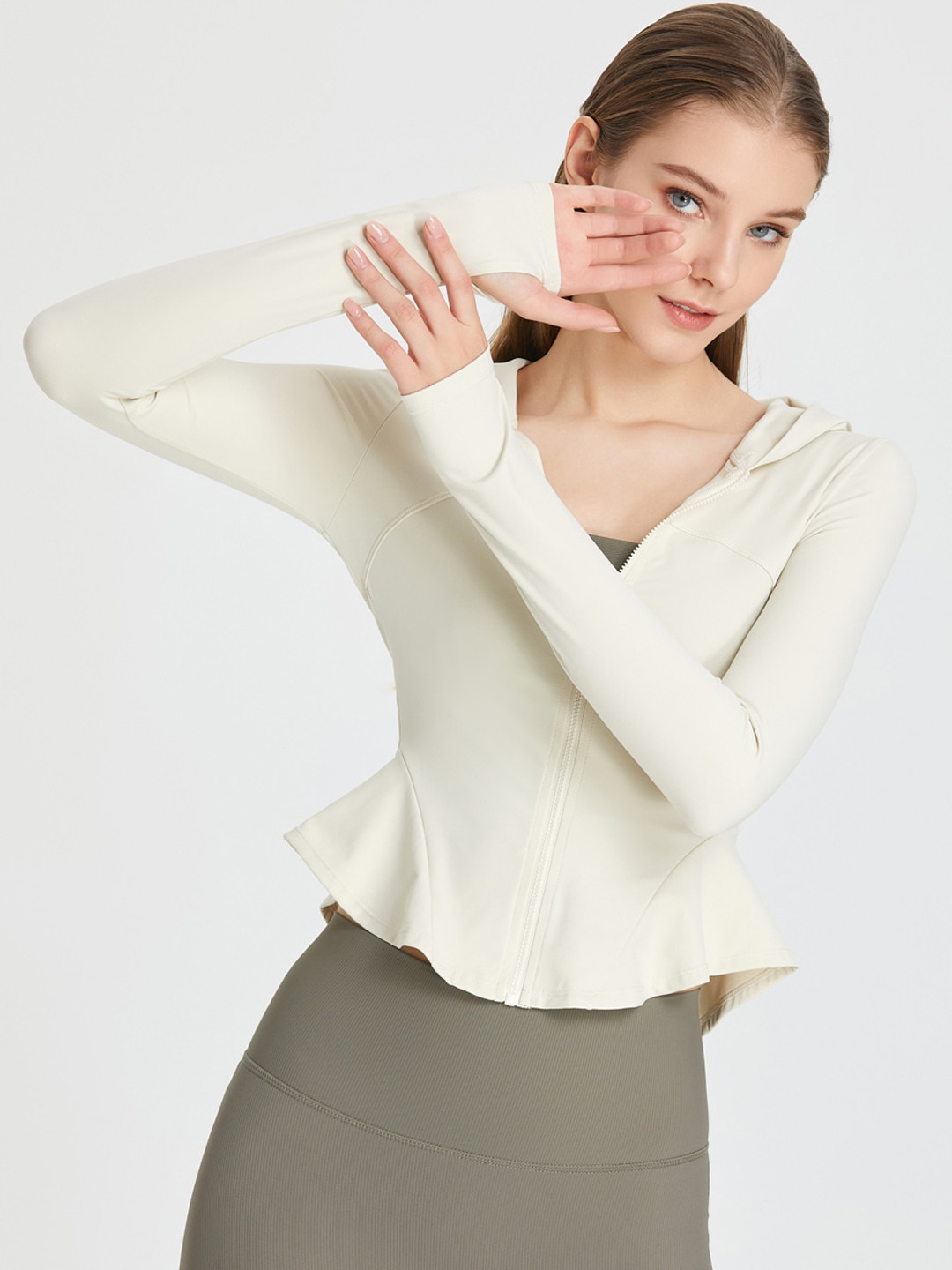 JC Collection Hooded Lightweight Training or Gym Open Front Jacket