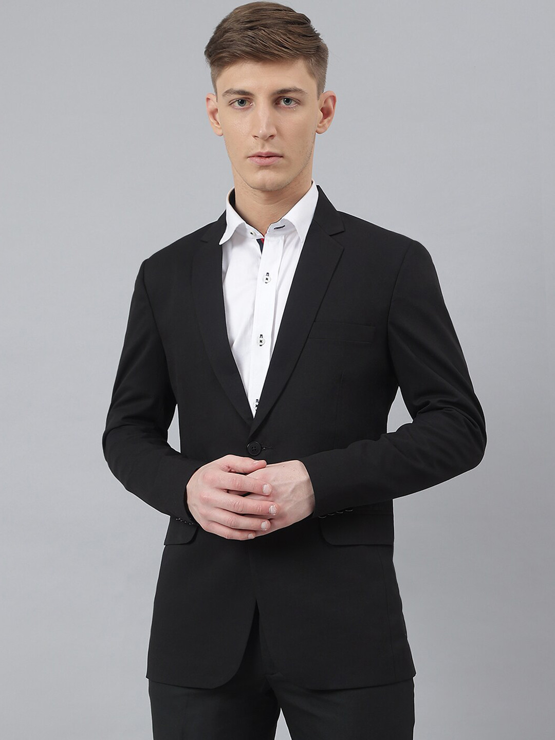 MR BUTTON Slim-Fit Single-Breasted Formal Blazers