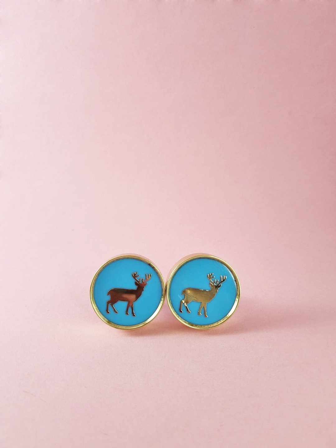 Folkstorys Antler 2-Pieces Blue Drawer Knob