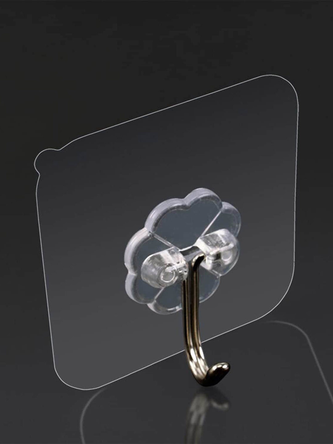 DALUCI 20 Pcs Transparent Self Adhesive Wall Hooks