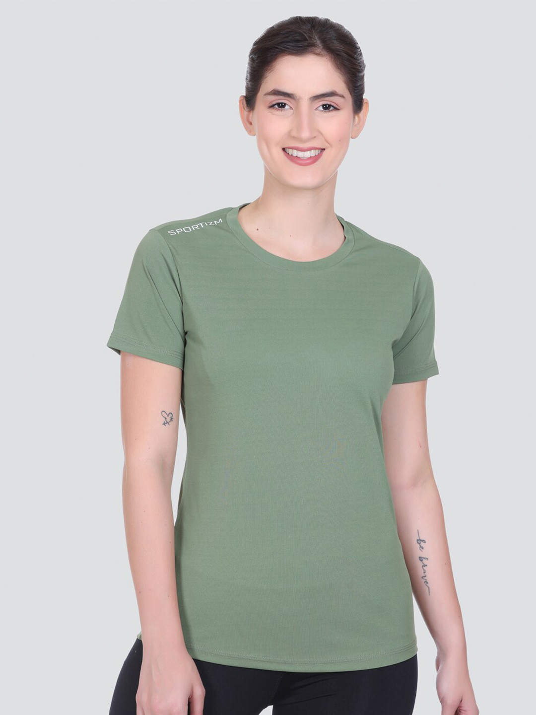 SPORTIZM Short Sleeve Round Neck Sports T-shirt