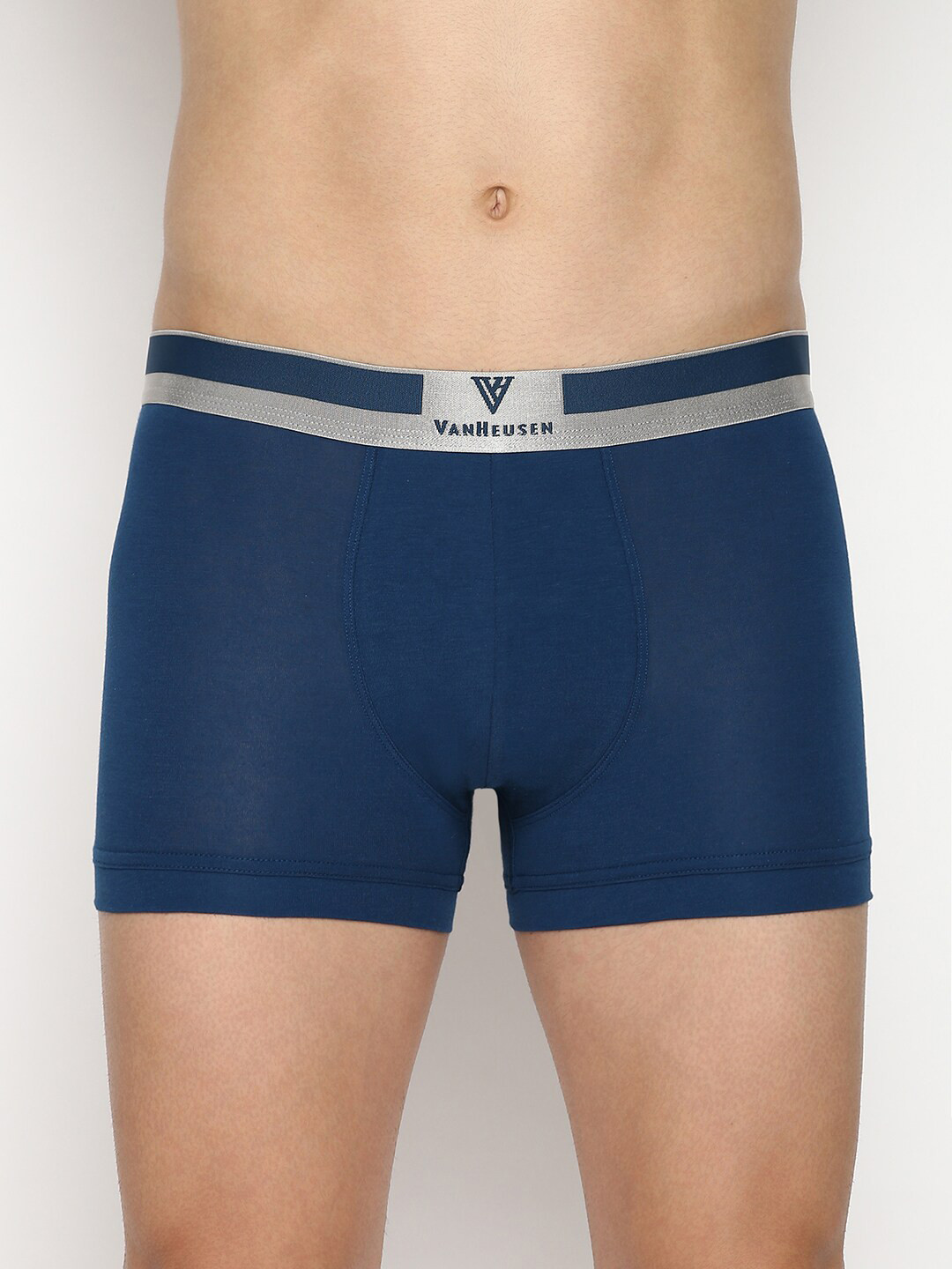 Van Heusen Innerwear Men Deep Water Solid Colour Fresh No Ride Up Trunk