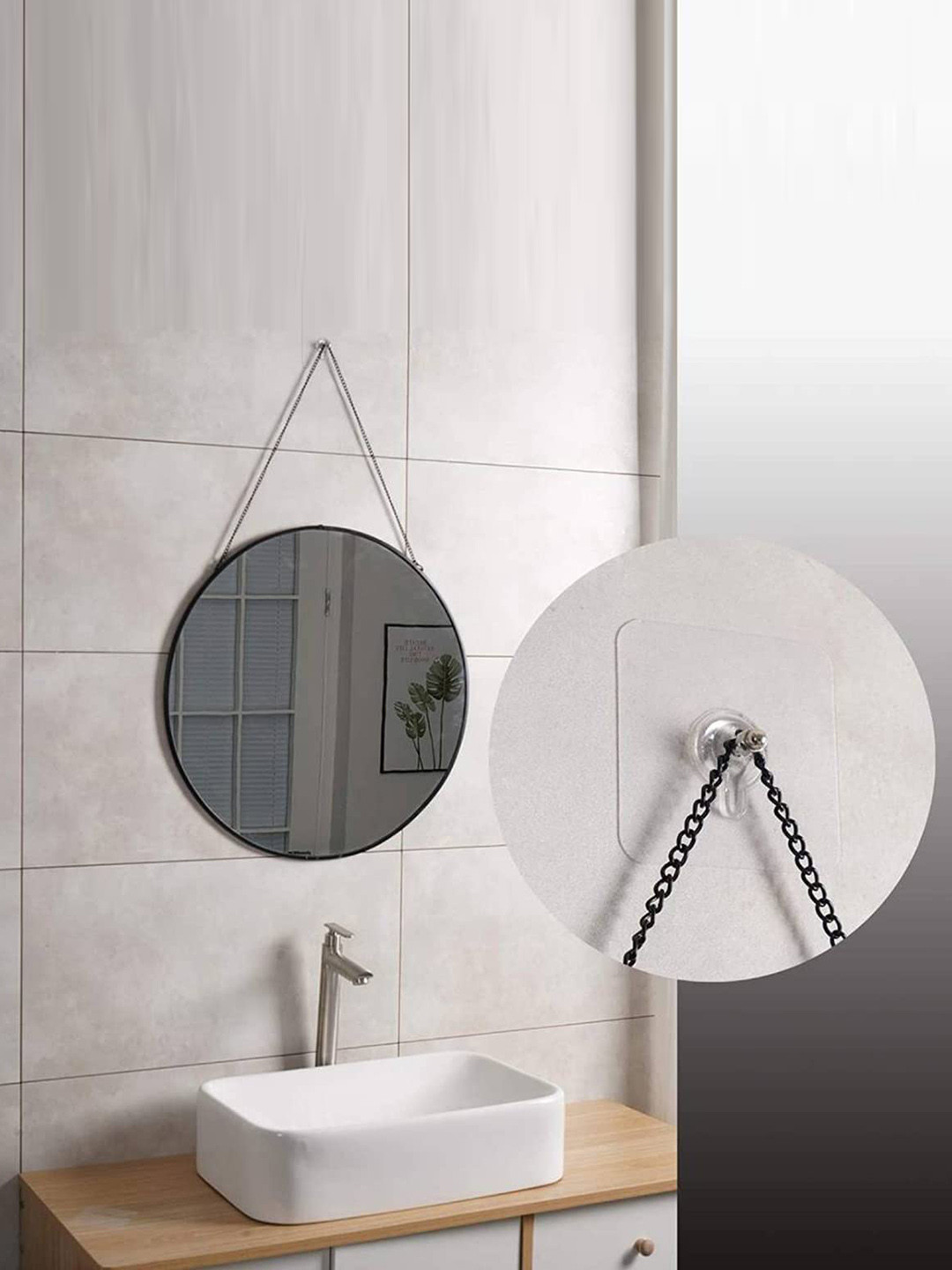 DALUCI 5-Pieces Transparent Nail Free Adhesive Wall Hook Screws