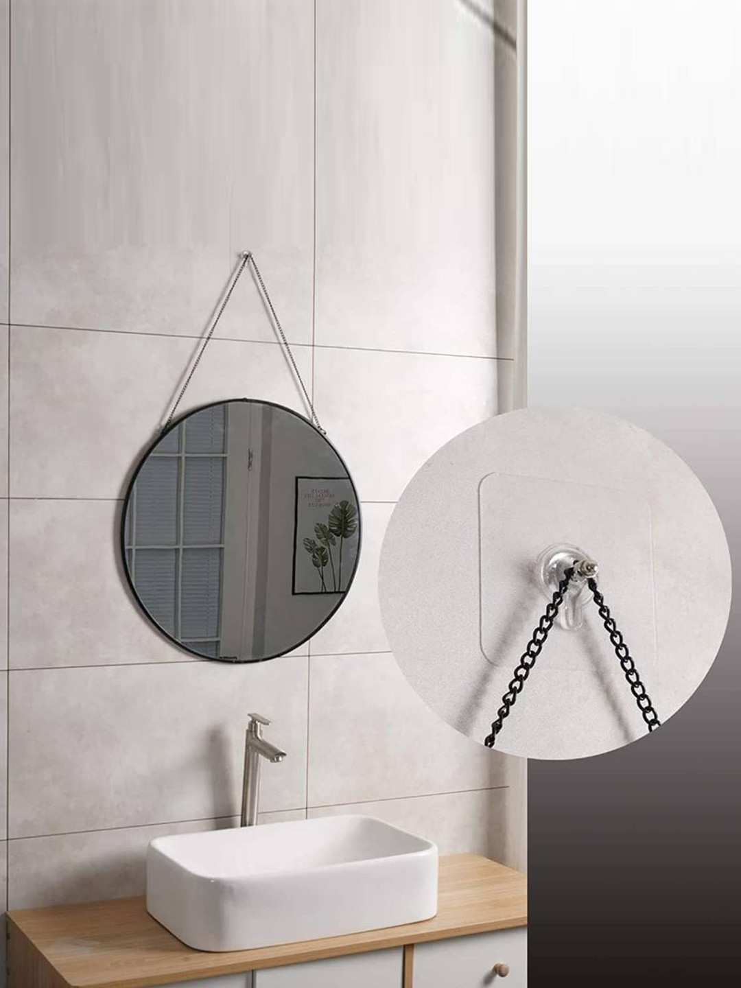 DALUCI 10-Pieces Transparent Nail Free Wall Hook Screw Adhesive Hooks