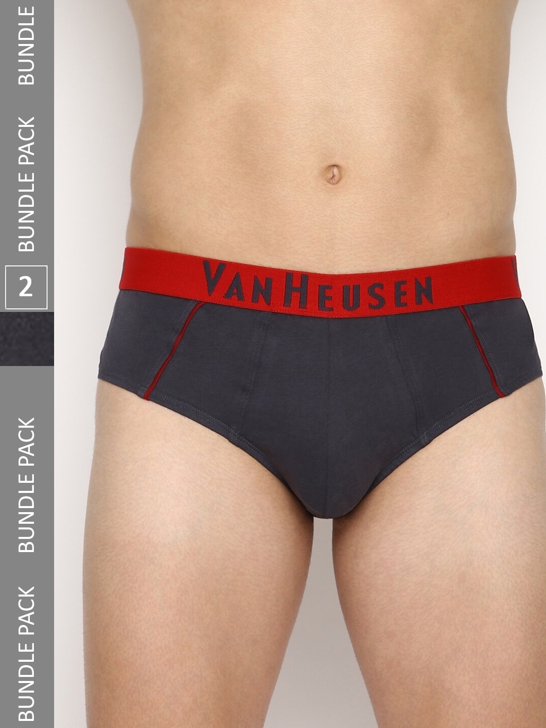 Buy Van Heusen Men Pack Of 2 Solid Durable Elasticized Waistband