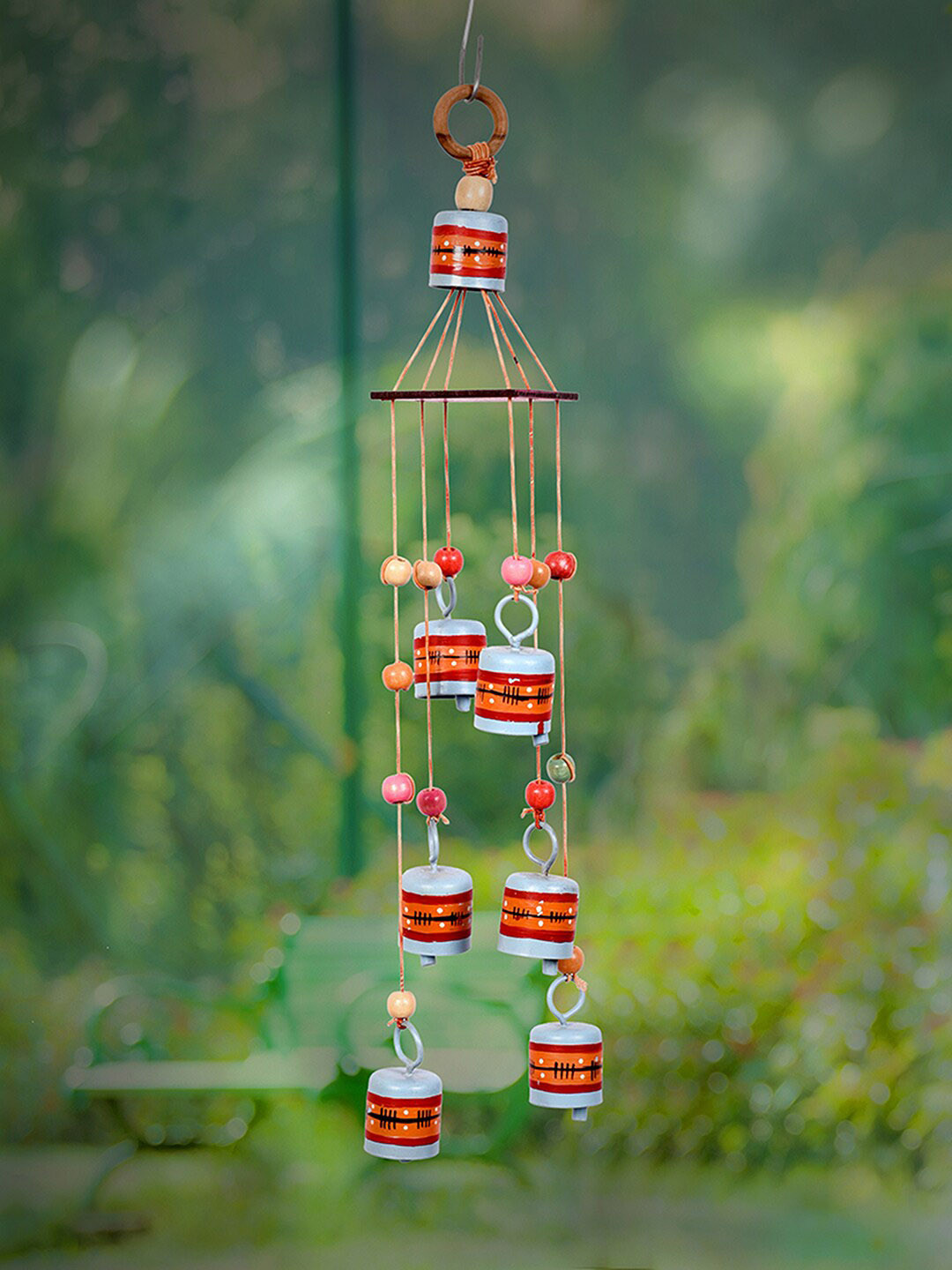 AAKRITI ART CREATIONS Blue & Red Duck Wind Chime