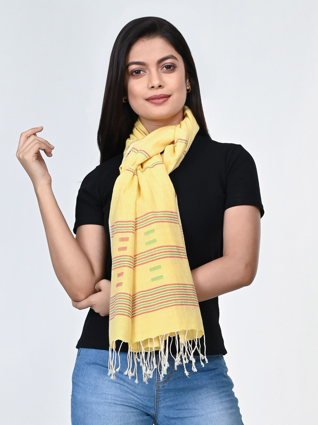 ArtEastri Handloom Cotton Jamdani Stole