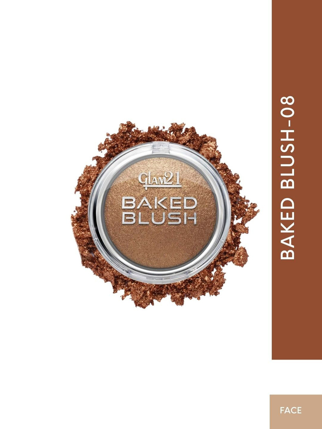 GLAM21 Baked Blusher with Highly Pigmented Formula 12 g - Shade 08
