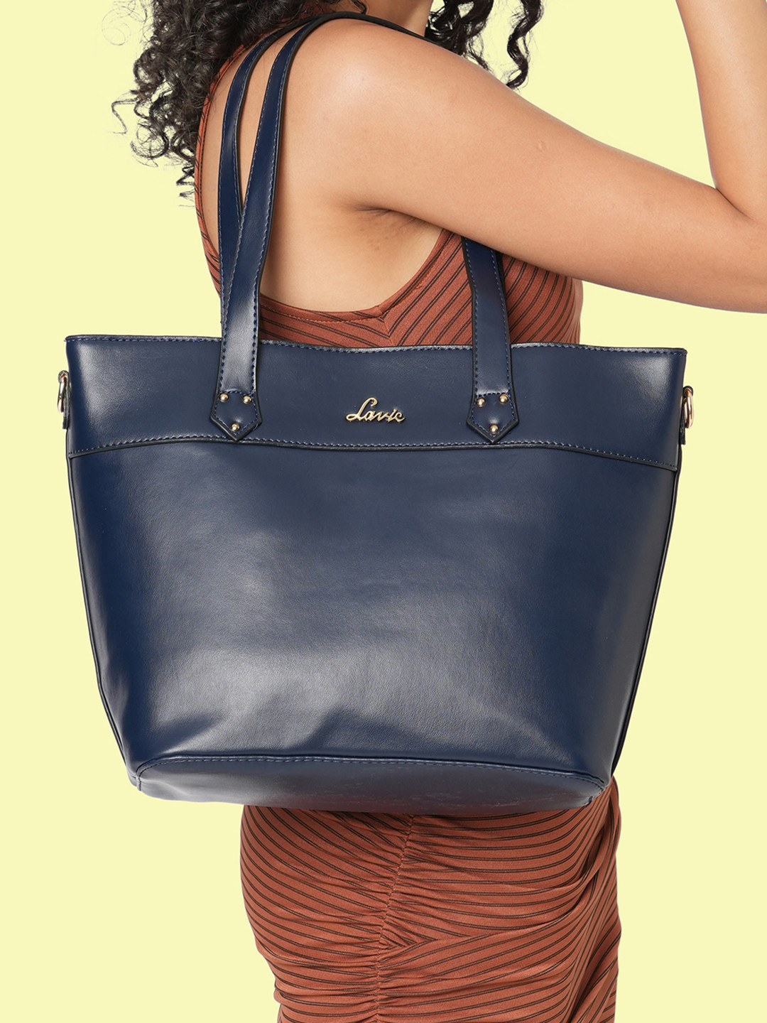 Lavie Senufo Navy Blue Medium Shoulder Bag