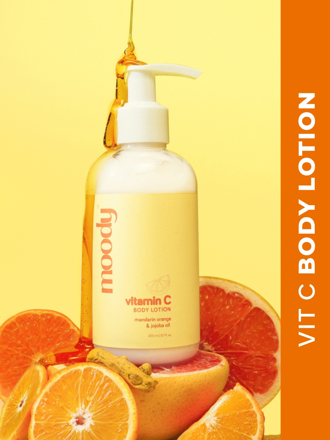 MOODY Vitamin C Body Lotion Mandarin Orange & Jojoba Oil 200 ml